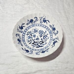 Ironstone Coupe J&G Meakin Blue Nordic Pattern Cereal Bowl